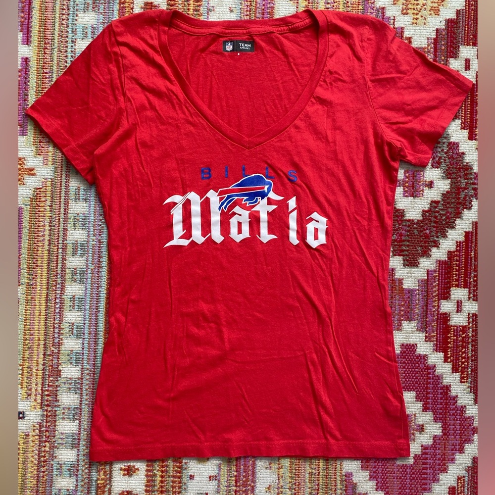 3/$15 NFL Team Apparel Red T-Shirt Bills Mafia Buffalo Bills